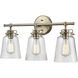 Amberose 3 Light 23 inch Modern Gold Vanity Light Wall Light